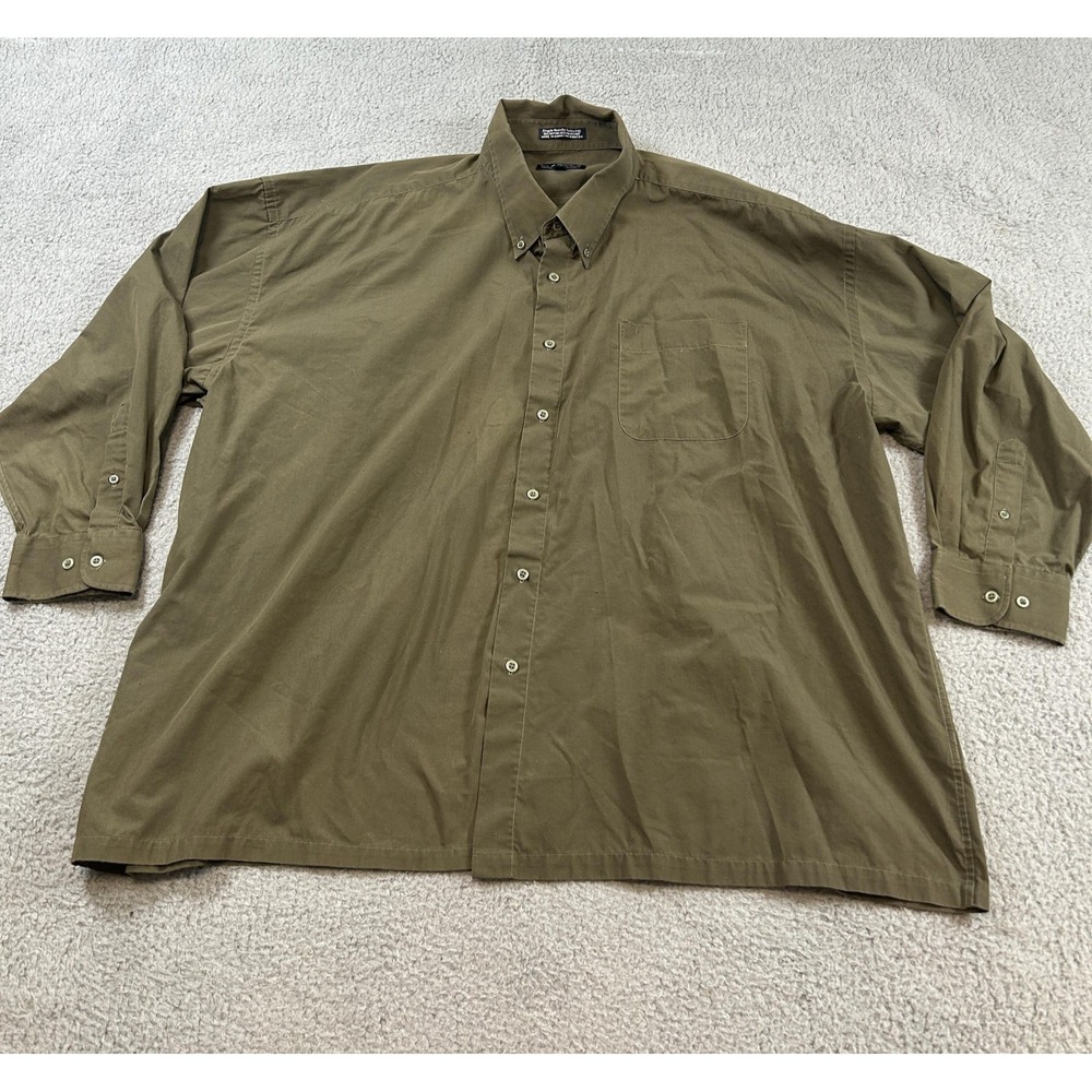 Classics Falcon Bay Sportswear Shirt Mens 3XL Green Button Down Pocket Casual